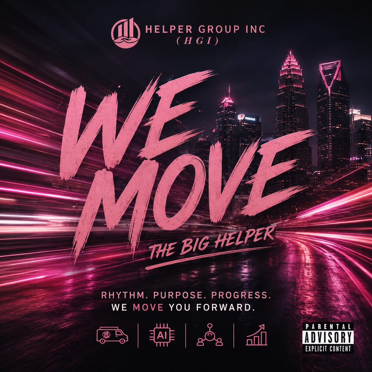 The Big Helper, We Move, cover art
